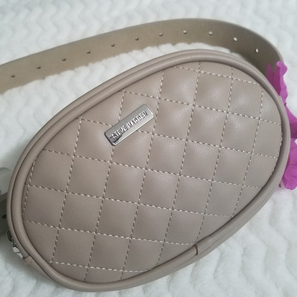 Steve Madden Handbags - STEVE MADDEN nwot belt bag size m color tan